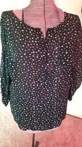 Torrid sheer black top